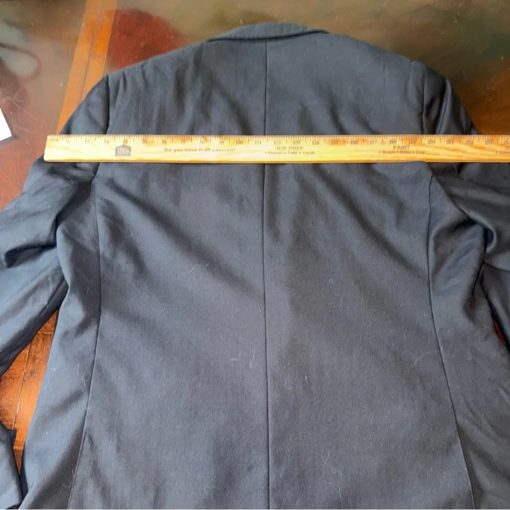 Tiglio Luxe Sport Coat Tuxedo sz 42S Men Slim Fit Black Lanificio Di Biella Wool